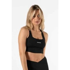 AESTHETIC WOLF Cross Back Sport-BH Fitness Schwarz
