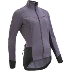 VAN RYSEL Fahrradjacke Rennrad Winter RCR Damen Grau/lila