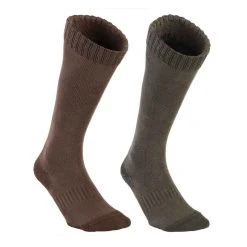 SOLOGNAC Jagdsocken Set 100 Zweierpack Atmungsaktiv Hoch