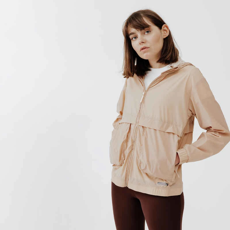 Kalenji Lauf-Windjacke Wind Breath Damen Dunkelgrau - Image 4