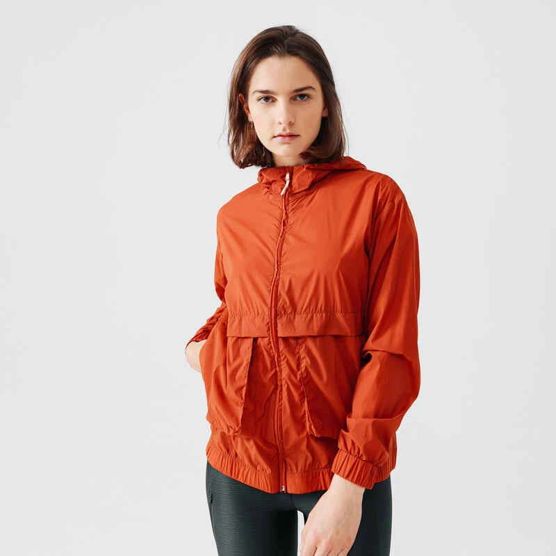 Kalenji Lauf-Windjacke Wind Breath Damen Dunkelgrau - Image 3