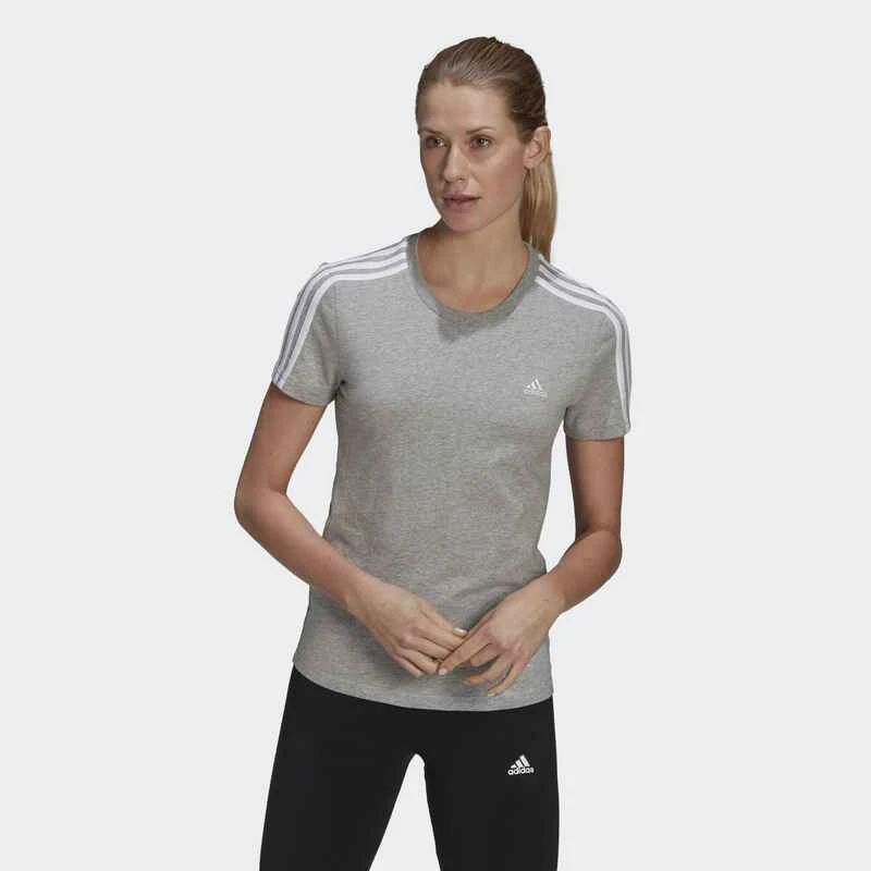 ADIDAS LOUNGEWEAR Essentials Slim 3-Streifen T-Shirt - Image 2