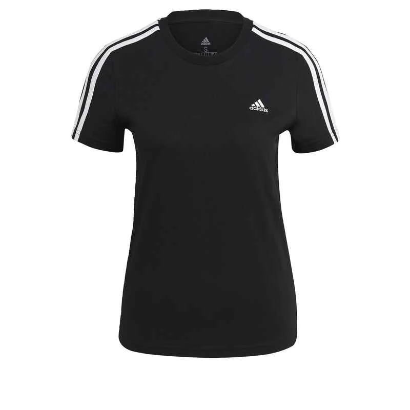 ADIDAS LOUNGEWEAR Essentials Slim 3-Streifen T-Shirt