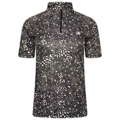 Dare 2b Persist Kurzärmeliges Trikot Für Damen Belüftungsreißverschluss - Schwarz