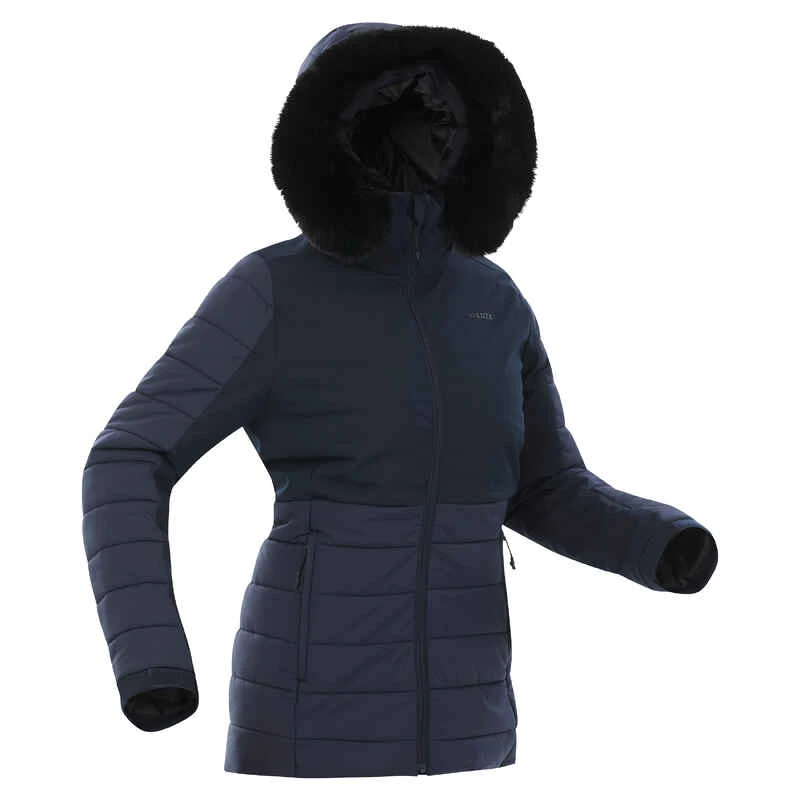 WEDZE Skijacke Damen Warm Mittlere Länge - 100 Weiss - Image 2