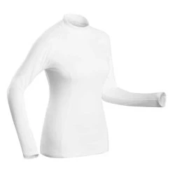 WEDZE Skiunterwäsche Funktionsshirt Damen - 500 Weiss