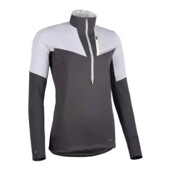 EVADICT Softshell-Laufshirt Langarm Trail Damen Grau