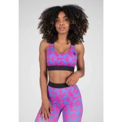 Gorilla Wear Sport-BH - Colby - Blau/Rosa
