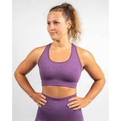 JT Supply Sport BH / Sport Crop Top Epic Fitness Damen | Lila | High Comfort