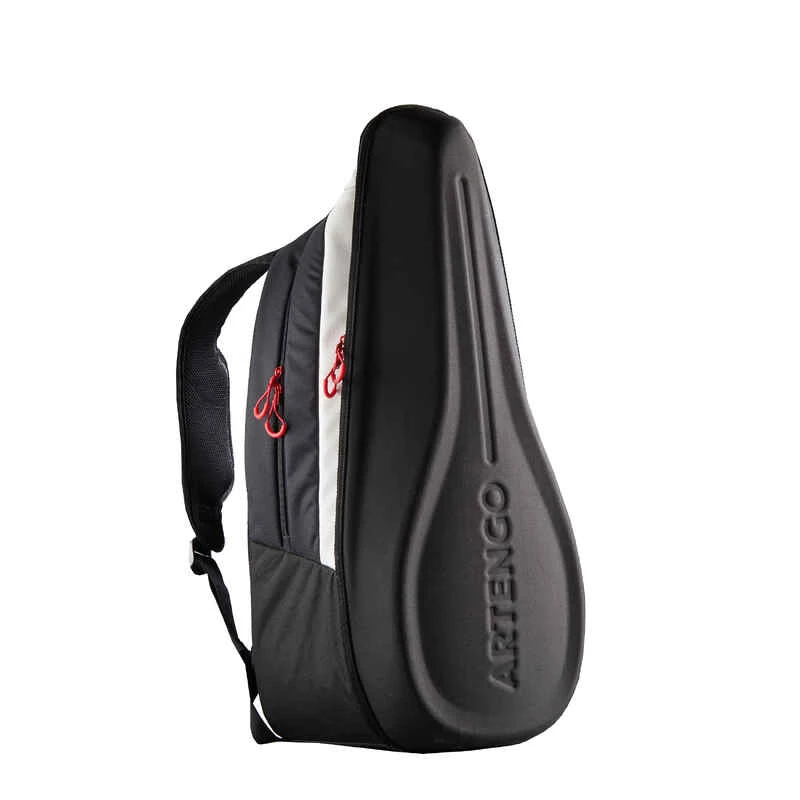Tennisrucksack - Artengo XL Pro 38 l Schwarz / Weiß / Rot