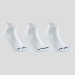 Artengo Tennissocken Mid 3er-Pack - RS 100 Weiss
