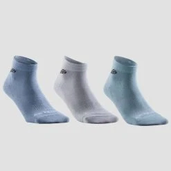 Artengo Tennissocken RS160 3-er Pack Blau/grau/grün
