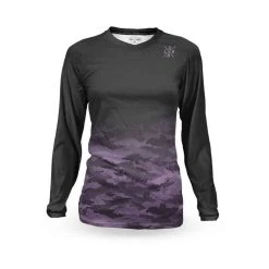 LOOSE RIDERS Thermal Damen-Jersey - Camo Lilac