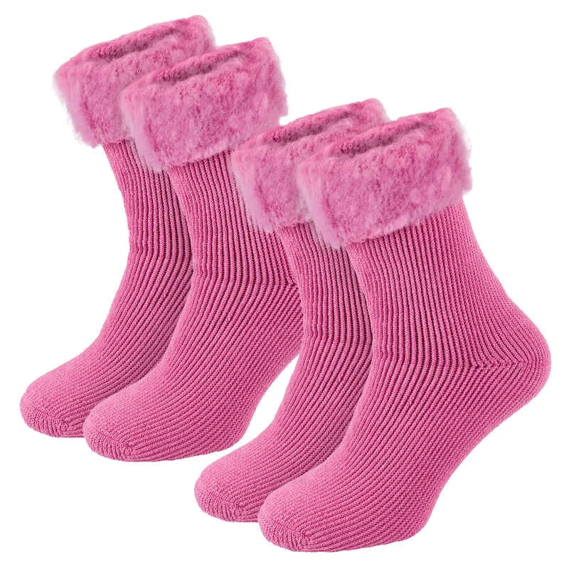 TARJANE Thermosocken 2er Set 'fleecy' | Damen | Rosa - Image 2