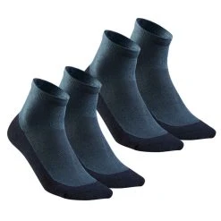 Quechua Wandersocken Hike 50 Halbhoch 2 Paar Marineblau