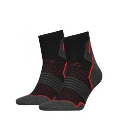 Head Wandersocken Unisex Hiking Knöchelsocken (2er-Pack) Schwarz/Rot