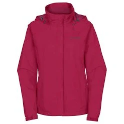 VAUDE Women's Escape Bike Light Jacket - Crimson Red